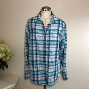 American Eagle Boyfriend Fit Plaid Shirt
